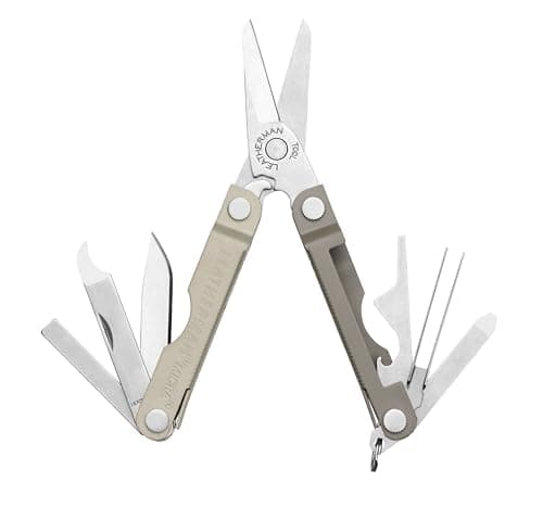Image of Leatherman Micra - Stainless Steel Keyring Multi-Tool with Scissors & 9 Tools, Winter Fog