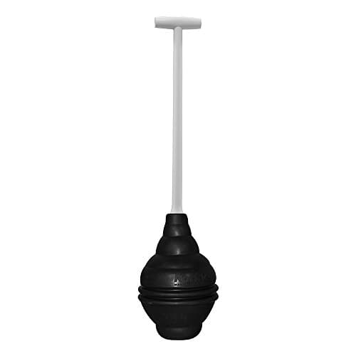 Image of Korky 99-1AM Beehive Max Universal Fits All Old and New Powerful Plunge-Easy Grip T-Handle-Made in USA Toilet Plunger, Rubber, Black, 6-1/2 in. x 6-1/2 in