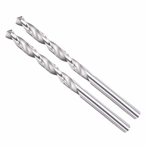 Image of CoCud Drill Bit, 5mm Cutting Diameter, 4241 HSS 118° Cutting Angle Uncoated Bright Versatile Jobber Bits - (Applications: for Drilling Plastic Wood Soft Metal), 2-Pieces