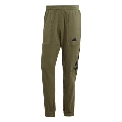 Image of adidas Men's Future Icon 3-Stripes Tracksuit Bottoms, Olive Strata, Medium, Olive Strata, M