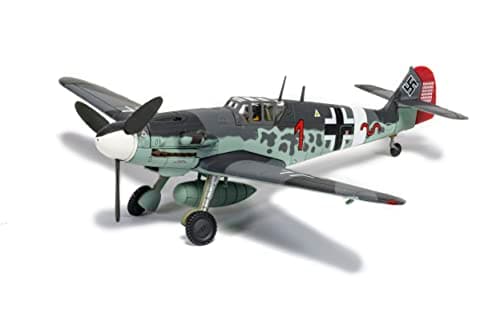 Image of Corgi AA27111 Messerschmitt Bf 109G-2 (Trop) 'Red 1' Model Airplane - Diecast Planes & Aircraft Models for Adults, Die Cast Plane, Toy Airplanes - Gift for Young Aviation Fans, Birthday Gifts