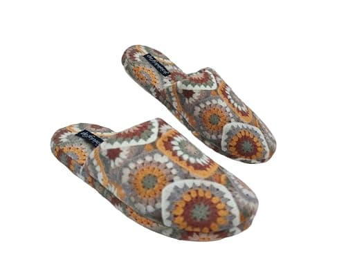 Image of de Fonseca Folk Women's Artistic Slippers, Beige, 6/7 UK