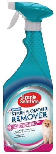 Image of Simple Solution Pet Stain and Odour Remover, Enzymatic Cleaner with Pro-Bacteria Cleaning Power- Spring Breeze 750ml