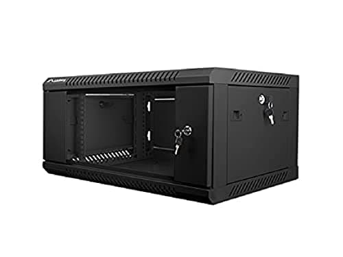 Image of Lanberg WF01-6404-10B Wall Rack Cabinet 4U 19" Black