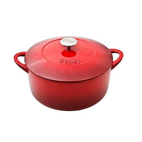 Image of Denby - Pomegranate - Cast Iron Round Casserole - 26cm