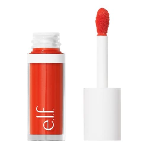 Image of e.l.f. Camo Liquid Blush, Long-Lasting Liquid Blush For High-Pigment Colour, Creates A Soft, Dewy Finish, Vegan & Cruelty-Free, Gorg Orange