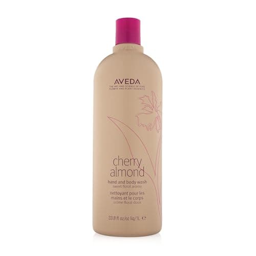 Image of Aveda Cherry Almond Hand & Body Wash |with Sweet Almond Oil, Cherry Blossom Extract | Sweet Floral Aroma of Tonka Bean, Certified Organic Orange, Ylang Ylang | 97% Naturally Derived*, 1000ml