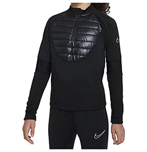 Image of NIKE Unisex Kids Therma-fit Academy Winter Warrior Football Training Pants, Black/Reflective Silver, 13 Years UK