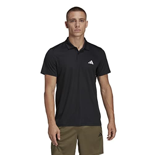 Image of adidas Men's Train Essentials Training Polo Shirt, Black/White, XXL