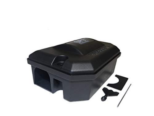 Image of Opkill Lockable Rat & Mouse Bait Box Stations for the Safe Control of Poison & Pest Traps, Heavy Duty Tamper Resistant for Outdoor Usage (Empty) (1x Rat Box)
