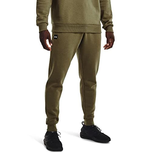 Image of Under Armour Mens Rival Fleece Jogging Pants Green L