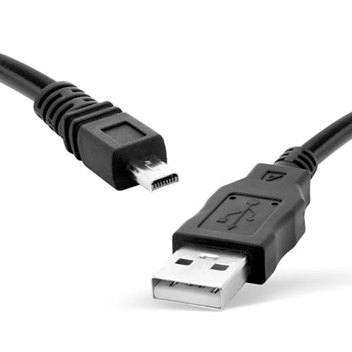 Image of CELLONIC Camera USB Cable for Sony A200, A300, A350, A700, A100, A330, DSC-H90 – 8 Pin Mini USB B to USB A 2.0 – 1.5m Black, PVC
