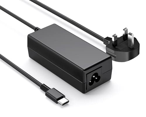 Image of 65W Chromebook Charger USB C Compatible with Acer samsung HP Lenovo Dell Asus Google Fast Charging, Universal Type C Laptop Charger