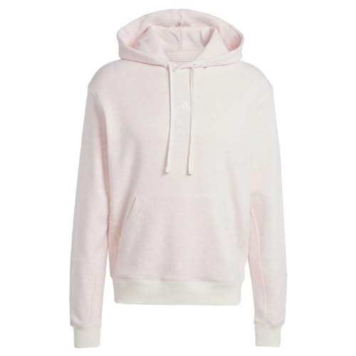 Image of Adidas Lounge French Terry Colored Mélange Hoodie, Clear Pink Mel, M