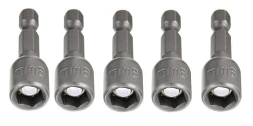 Image of Shallho Magnetic 1/4 Inch Hex Drill Bit Adapter Metric Hexagon Socket for Cordless Screwdriver or Drill Set of 5