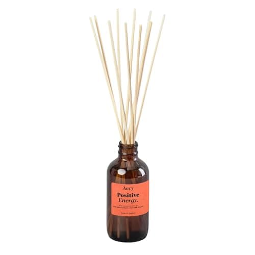Image of Aery Positive Energy Amber Aromatherapy Reed Diffuser - 100ml - Vegan & Cruelty-Free