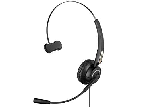 Image of Sandberg USB Office Headset Pro Mono, Wired Headset with Microphone, Office Headphones, USB A, Adjustable Headband, Hearing Damage Control (max. 118 db), Lightweight, Inline Volume Control