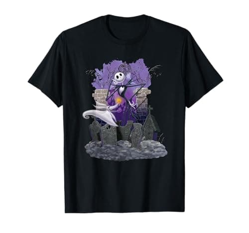 Image of The Nightmare Before Christmas Jack Skellington Graves T-Shirt