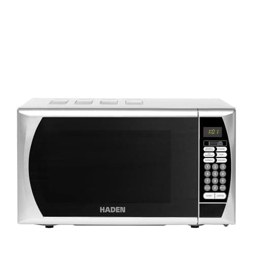 Image of Haden Silver 20L Digital Microwave Oven - 800W, 9 Power Levels - Defrost & Express Functions​ - Compact Countertop Microwave Perfect for Small Kitchens