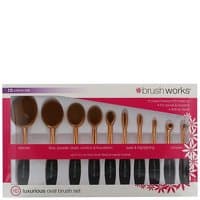 Image of Brushworks Hd Luxurious Oval Brush Set