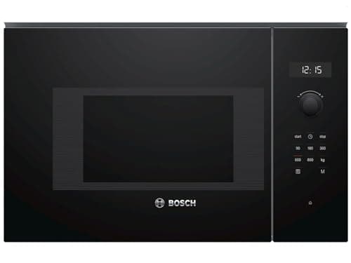 Image of Bosch Serie 6 BFL524MB0 Built-in Microwave (Built-in, Microwave Grill, 20 L, 800 W, Rotary, Tactile, Black)
