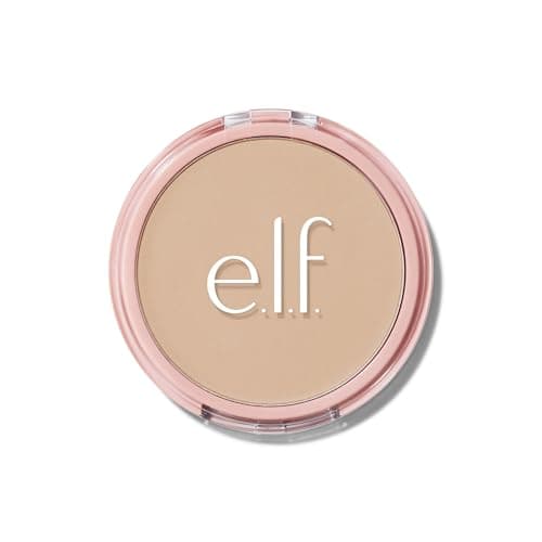 Image of e.l.f. Halo Glow Powder Filter, Pressed Finishing Powder, Buildable Coverage, Crease-Resistant, Blurs the Appearance of Pores, With Velour Puff and Mirror, Vegan & Cruelty-Free, Light Neutral