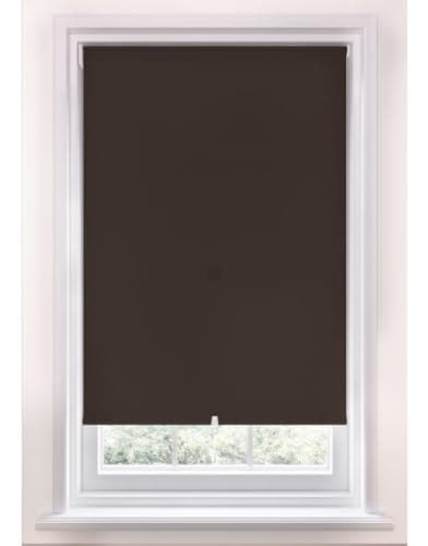 Image of Swish Cordless Blackout Roller Blind, Rich Cocoa, W60 Cm x D170 Cm