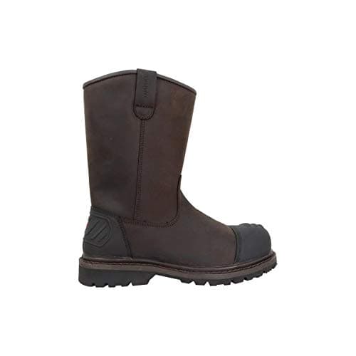 Image of Hoggs of Fife Thor Safety Rigger Boots Crazy Horse Brown - Full Grain Leather, Waterproof & Breathable Membrane