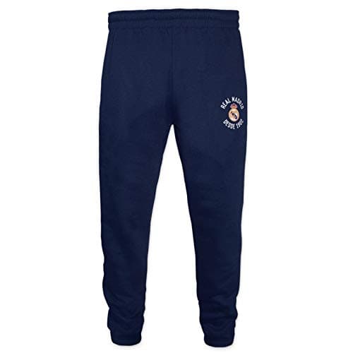 Image of Real Madrid Official Football Gift Boys Slim Fit Jog Pants Navy 6 Years