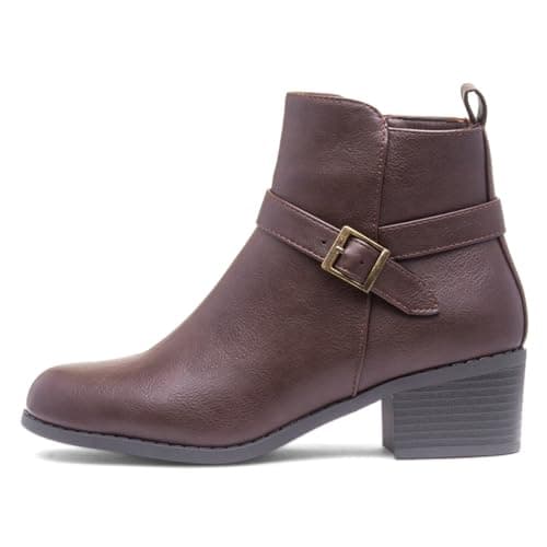 Image of Lilley Womens Brown Heeled Ankle Boot - Size 6 UK - Brown