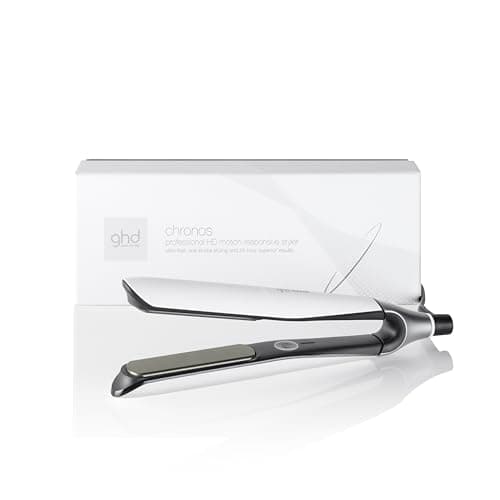 Image of ghd Chronos Professional Styler, White - Our Best Hair Straightener, One Stroke High-Definition Results That Last 24hrs, 3X More Breakage Protection, 2X Less frizz, 20 sec Heat up, 10 min Sleep Mode
