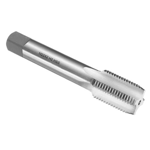 Image of sourcing map Hand Plug Tap M22 x 2 H2 Metric Thread Plug Style Taps Straight Flute Screw Tapping Threading Tool High Speed Steel HSS6542