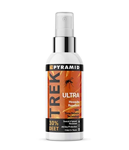 Image of Pyramid Trek Ultra Insect Repellent Spray. 30% DEET Mosquito Repellent Long Lasting Protection (12Hrs). Travel & Outdoors Insect Spray. Sweat & Splash Resistent. Insect Spray for All Ages 2+. 60ml