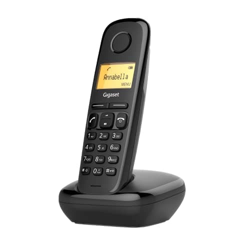 Image of Gigaset A270 - Cordless DECT Telephone - Illuminated Graphic Display - Hands-free Handset and Key - Easy to Operate Keypad, Black [UK Version]