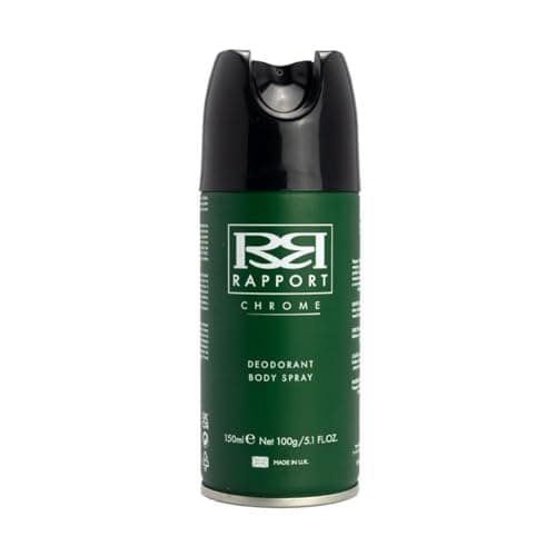 Image of Rapport Chrome Deodorant Body Spray, Citrusy and Woody Every-Day Fragrance for Him, 150ml