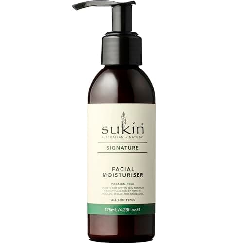 Image of Sukin Signature Facial Moisturiser 125ml - with Vitamin E; cruelty free & vegan friendly - nourishes, softens & protects the skin’s moisture barrier.