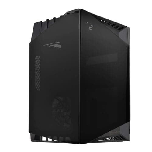 Image of SilverStone SST-LD03B Lucid Mini Tower Mini-ITX Computer Case, Silent High Airflow Performance, 3x Tinted Tempered Glass