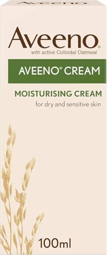 Image of Aveeno Moisturising Cream (1x 100ml), Nourishing Body Lotion with Hydrating Colloidal Oatmeal, Full Body Moisturiser for Dry and Sensitive Skin, Suitable for Adults and Babies from 3 Months