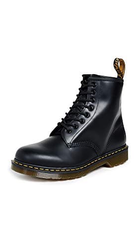 Image of DR MARTENS Mens 8 Eye Boot Sneaker, Black Black Felix Rub Off 001, 7 UK