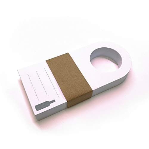 Image of CYDPrinting Wine Beverage Bottle Neck Hanging Cards Tags Labels Table Number Name (WHITE Pack of 50)