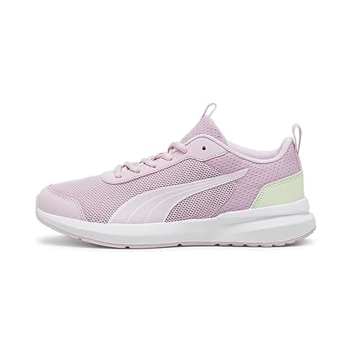 Image of Puma Unisex Youth Puma Kruz Track Jr Sneakers, Grape Mist-Puma White-Green Illusion, 5 UK