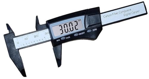 Image of PTI Mini 75mm Digital Vernier Caliper Electronic Gauge Micrometer,LCD Screen Digital Caliper, Caliper Measuring Tool, Inch/Millimeter Conversion, Lightweight Digital Measuring Tools, Carbon Fiber