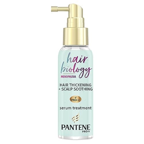 Image of Pantene Menopause Hair Serum, Leave-In Thickening Hair Spray & Scalp Treatment, Anti Hair Loss, Densifies Thinning Hair, Vitamin B3 & White Tea, Hair Thickening Products For Women, Hair Biology, 100ml