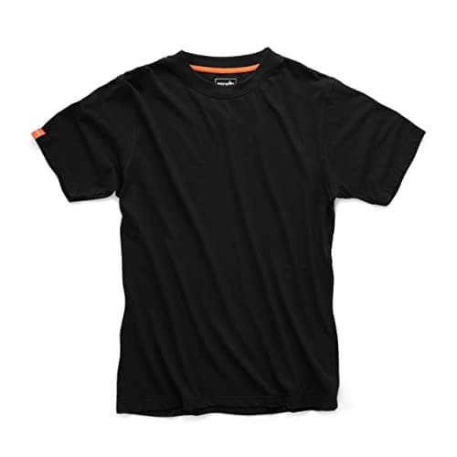 Image of Scruffs Mens Eco Black Worker T-Shirt, Black, XL UK