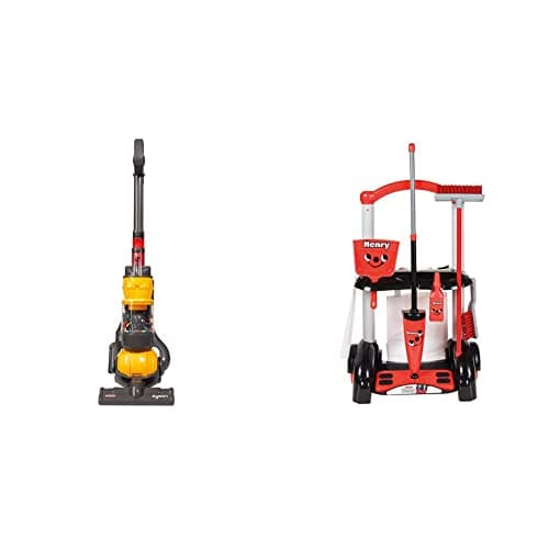 Image of Casdon Dyson Ball | Miniature Dyson Ball Replica For Children Aged 3+ & Henry Cleaning Trolley | Henry-Inspired Toy Cleaning Trolley For Children Aged 3+ | Wheels Around From Room To Room!