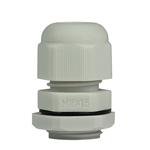 Image of Faconet® Cable Gland M16 Cable Gland Black Network Cable LAN Secure Protection Strain Relief Set of 10 IP68 grey M16 grey