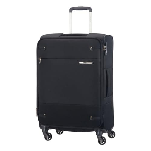 Image of Samsonite Base Boost - Soft Luggage Suitcase 66 cm Medium Size, Trolley Case with 4 Wheels, TSA Lock, Lightweight & Expandable, 67.5 L, Black