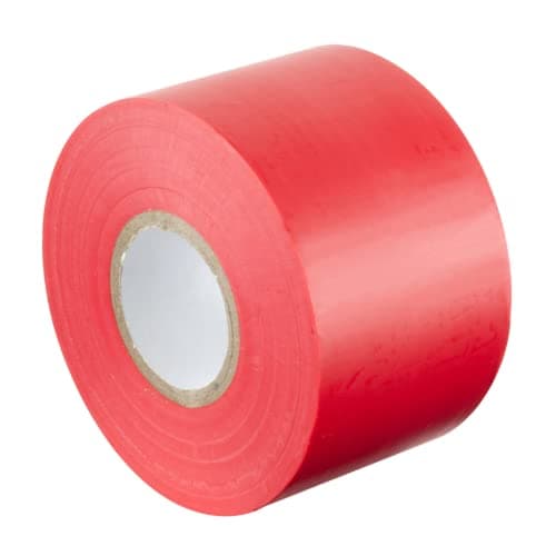 Image of Gocableties Red Wide Electrical Tape, 50mm x 33m, 2" Strong Self-Adhesive PVC Insulation Tape for Insulating, Repairing and Protecting Electrical Wires, 1 Roll