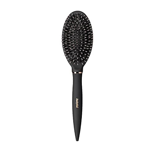 Image of BaByliss Styling Smoothing Hair Brush, Nylon and Boar Bristle Hair Brush, Sleek and Shiny Finish, Black