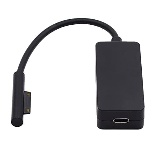 Image of Cablecc 65W DC 15V Type-C USB-C Female to Surface Pro3 Pro4 Pro5 Pro6 Pro7 Pro8 Pro9 Book Pro Charge Cable 20cm